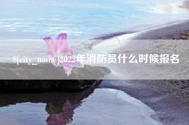 东平2022年消防员什么时候报名