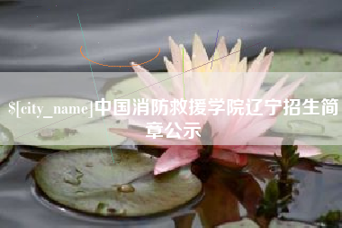 东平中国消防救援学院辽宁招生简章公示