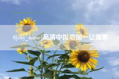 东平高清中国地图一亿像素