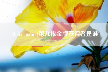 东平第九枚金牌获得者是谁