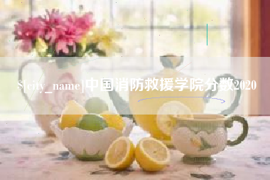 东平中国消防救援学院分数2020