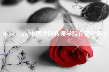 东平中国消防救援学院在辽宁招生