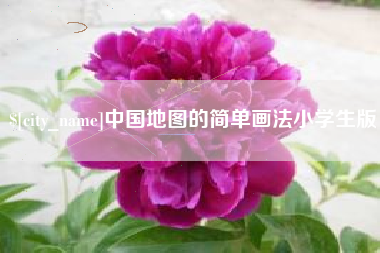 东平中国地图的简单画法小学生版