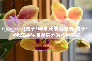 东平男子5000米成绩对照表-男子5000米成绩标准通常分为不同等级