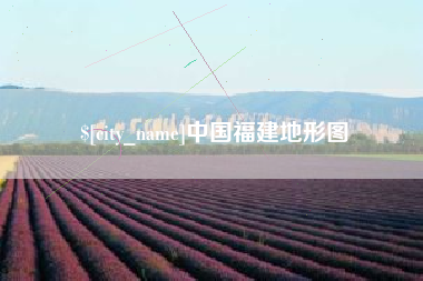 东平中国福建地形图