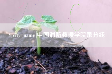 东平中国消防救援学院录分线
