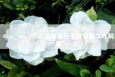 东平司法冻结银行卡需要多久才解除