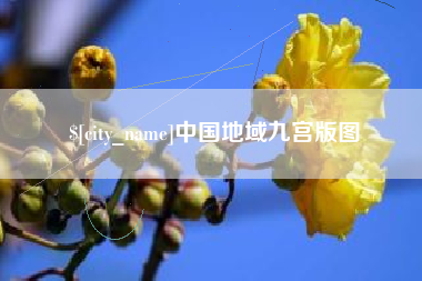 东平中国地域九宫版图