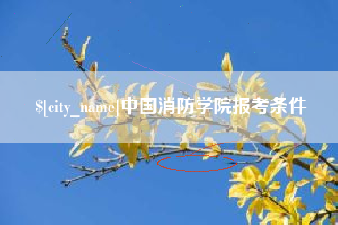 东平中国消防学院报考条件