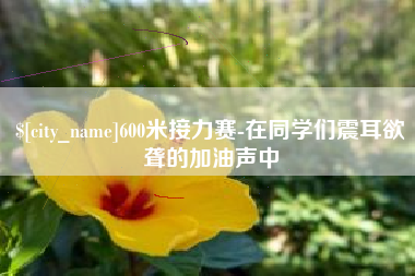 东平600米接力赛-在同学们震耳欲聋的加油声中