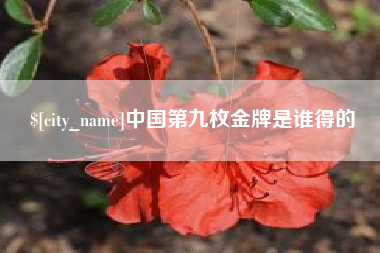 东平中国第九枚金牌是谁得的