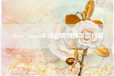 东平中国消防救援学院日常