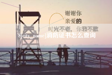 东平消防证书怎么查询