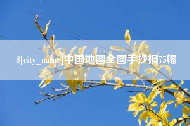 东平中国地图全图手抄报75幅