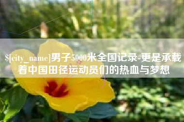 东平男子5000米全国记录-更是承载着中国田径运动员们的热血与梦想