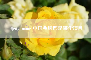 东平中国金牌都是哪个项目