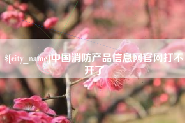 东平中国消防产品信息网官网打不开了
