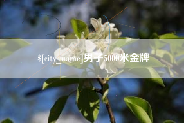 东平男子5000米金牌