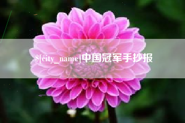 东平中国冠军手抄报