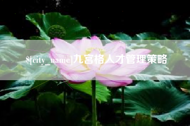 东平九宫格人才管理策略