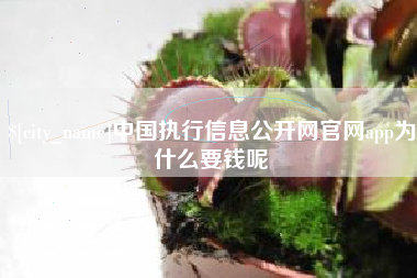东平中国执行信息公开网官网app为什么要钱呢
