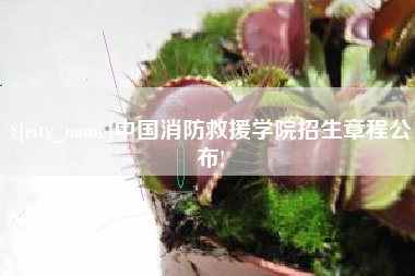 东平中国消防救援学院招生章程公布!